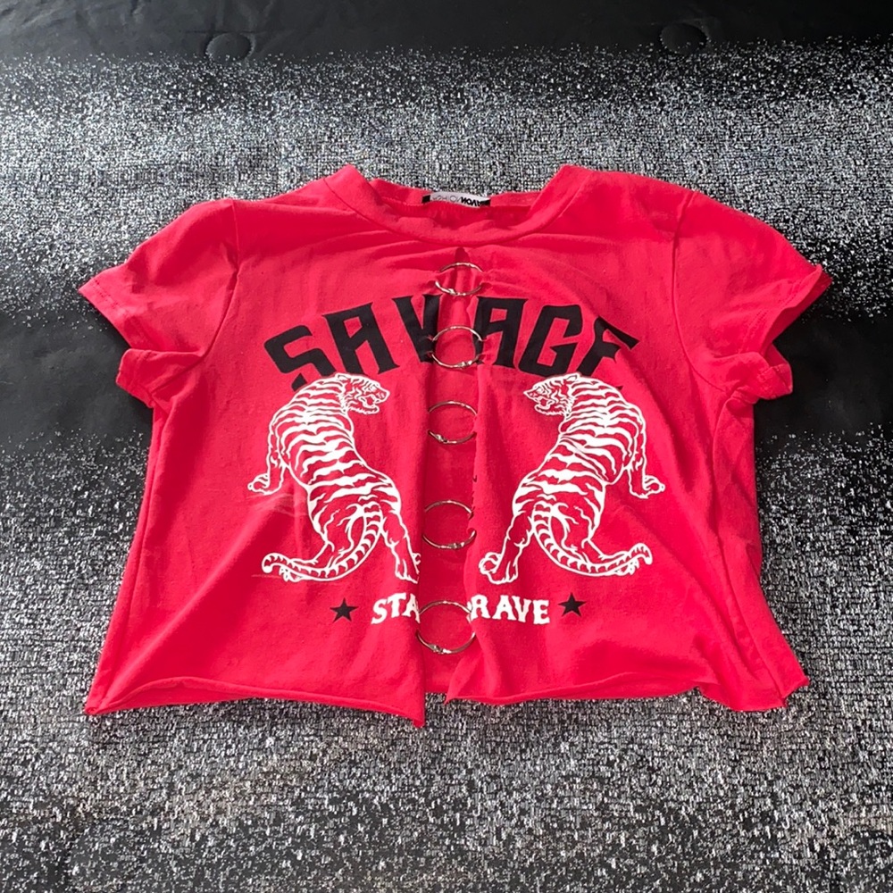 Red Savage Crop Top